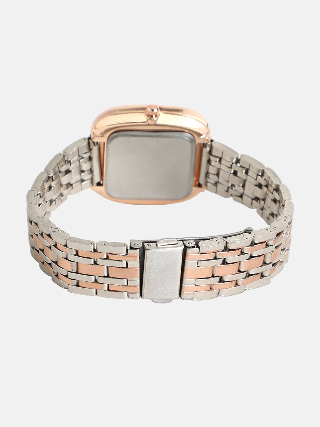 womens the jolie vortex square watch metallic silver rose gold hswc1316