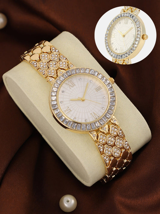 The Bijou Ophidian Round Watch - California Gold