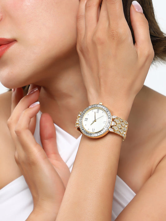 The Bijou Ophidian Round Watch - California Gold