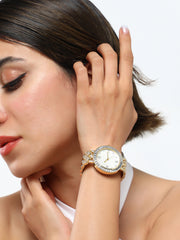 The Bijou Ophidian Round Watch - California Gold