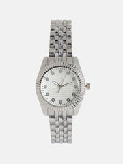 The Ribbed H-Link Round Watch