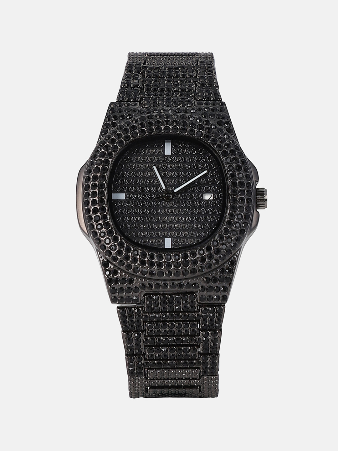 womens the bijou cirqe cushion watch onyx black hswc1424