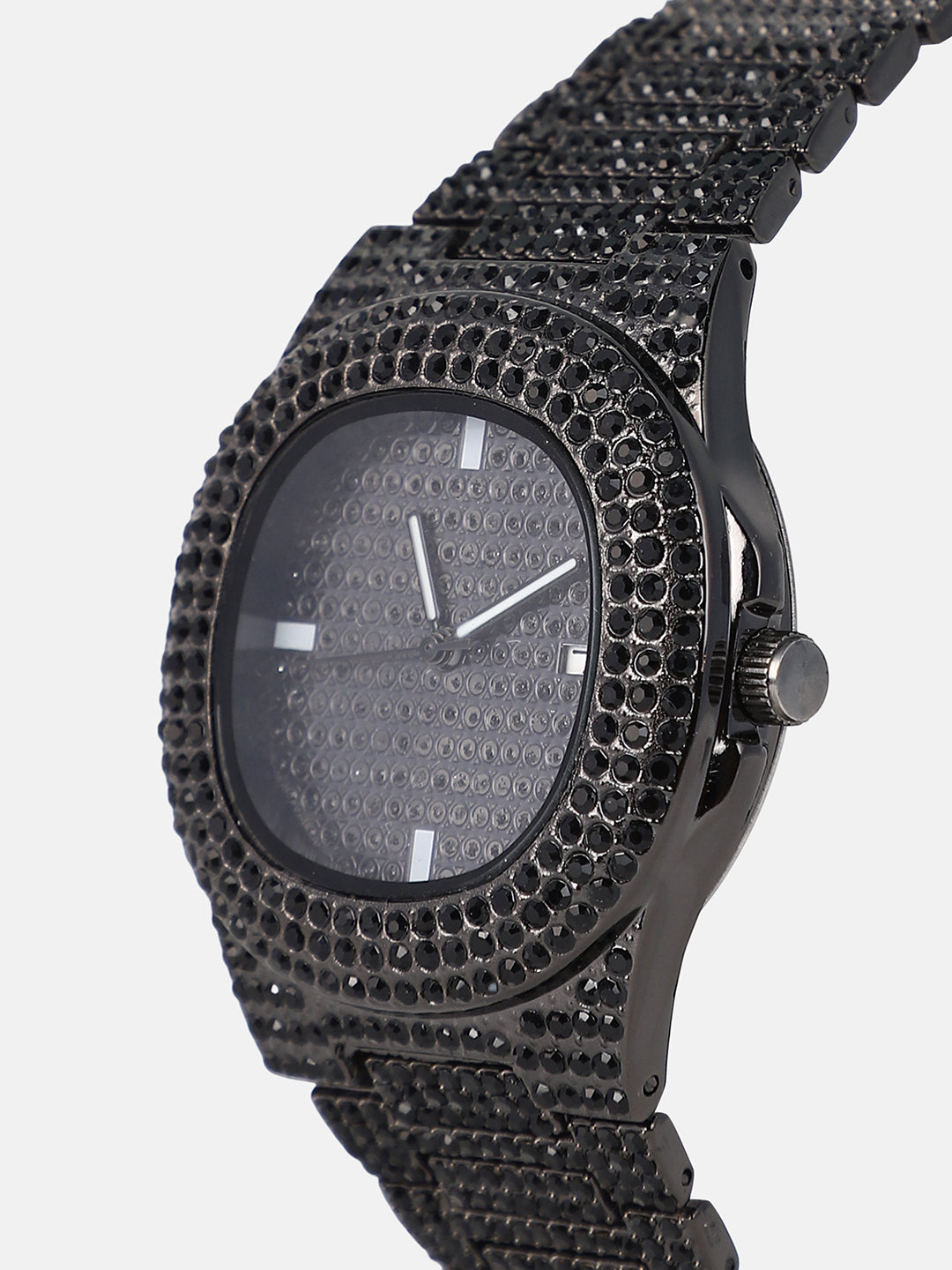 womens the bijou cirqe cushion watch onyx black hswc1424