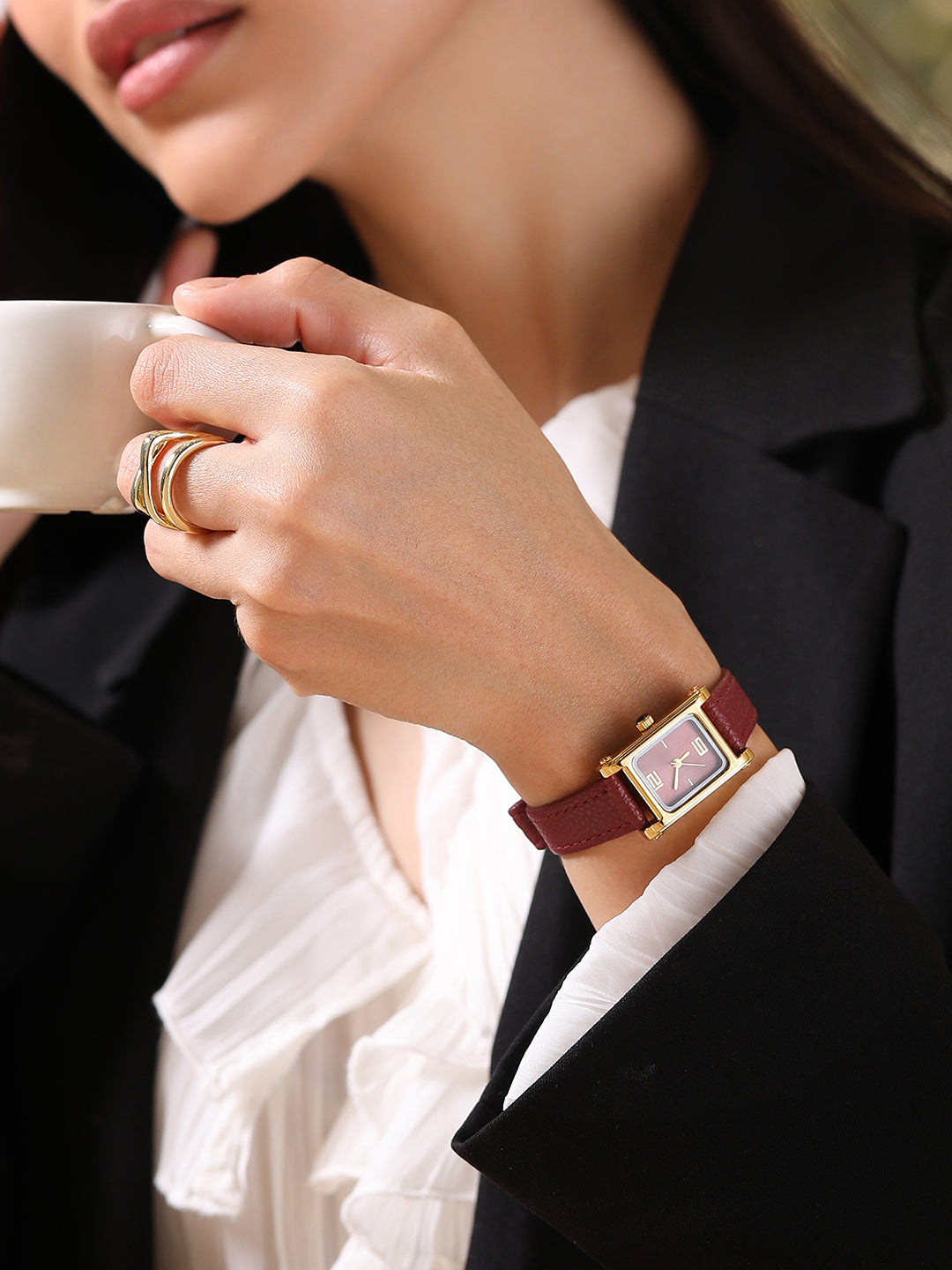 The Ruby Classic Watch - Deep Red