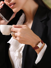 The Ruby Classic Watch - Deep Red