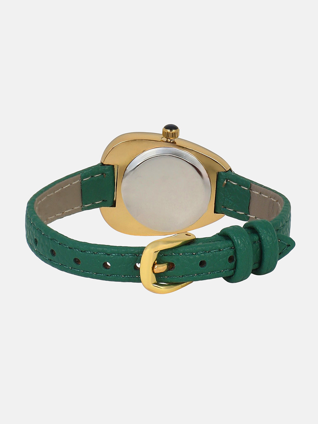 The Sunray Oval Watch - Olive Green