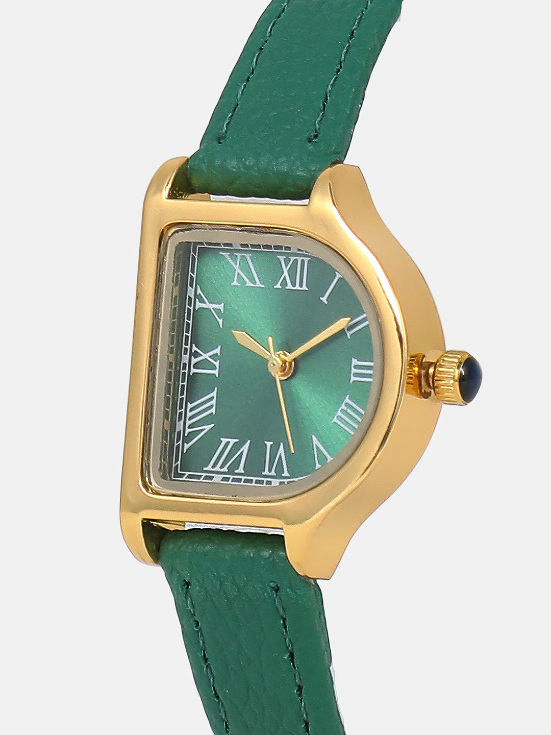 The Classic Rectangular Watch - Forest Green