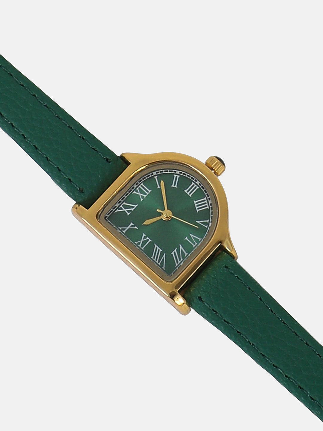 The Classic Rectangular Watch - Forest Green