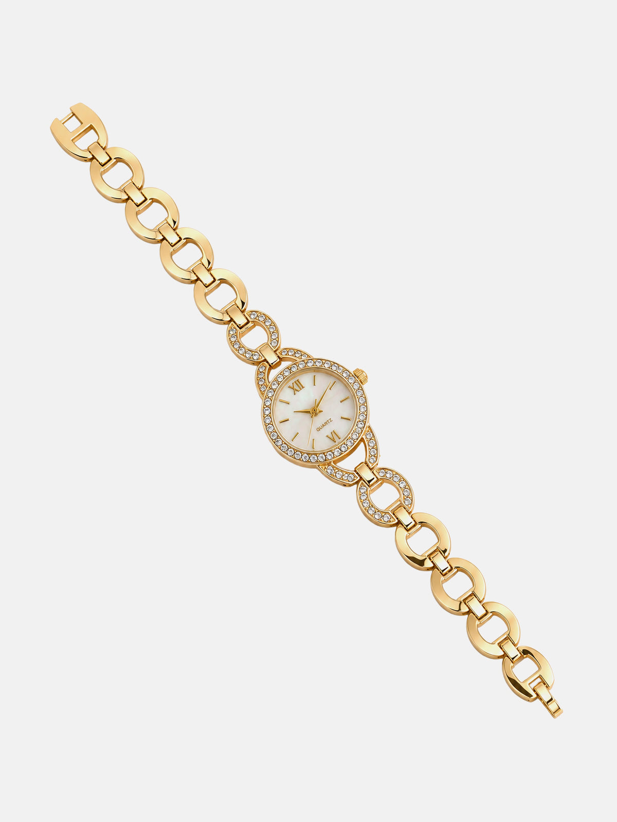 The Celeste Crystal Bracelet Watch - Gold