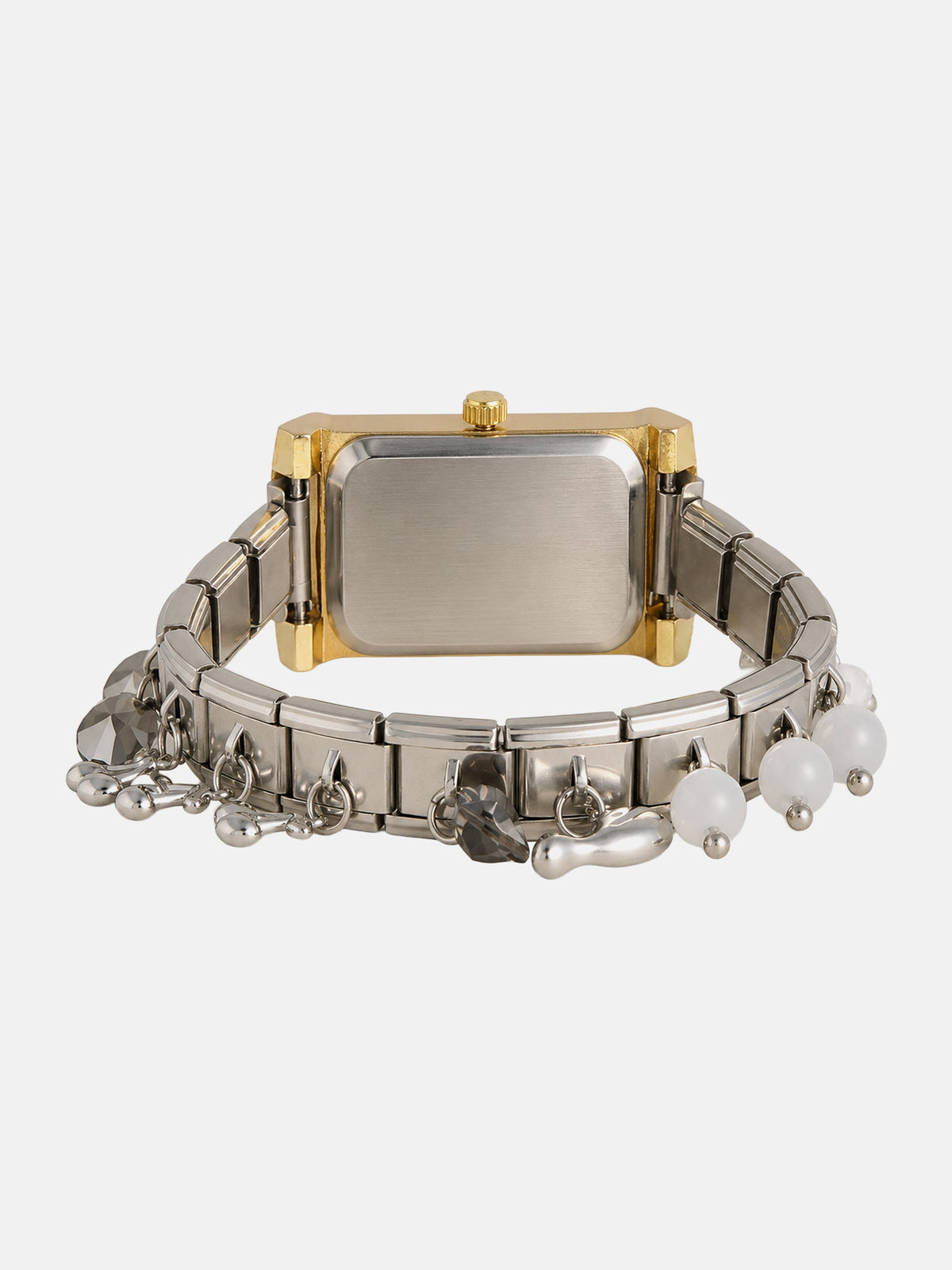 The Verona Rectangle Watch - Silver