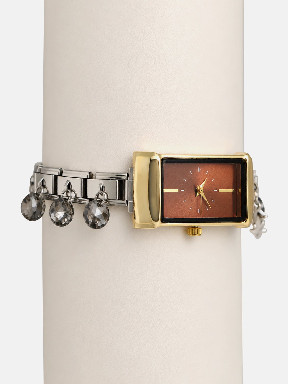 The Verona Rectangle Watch - Silver