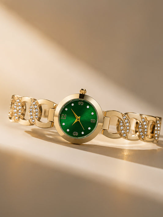 The Elara Luxe Bracelet Watch - Gold