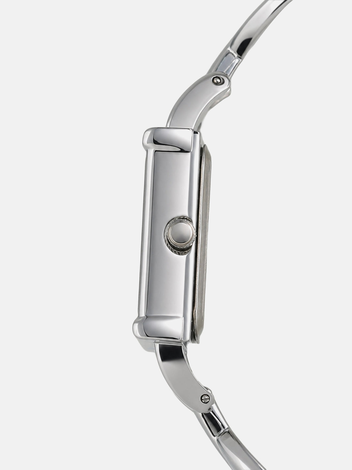 The Midnight Rectangle Watch - Silver