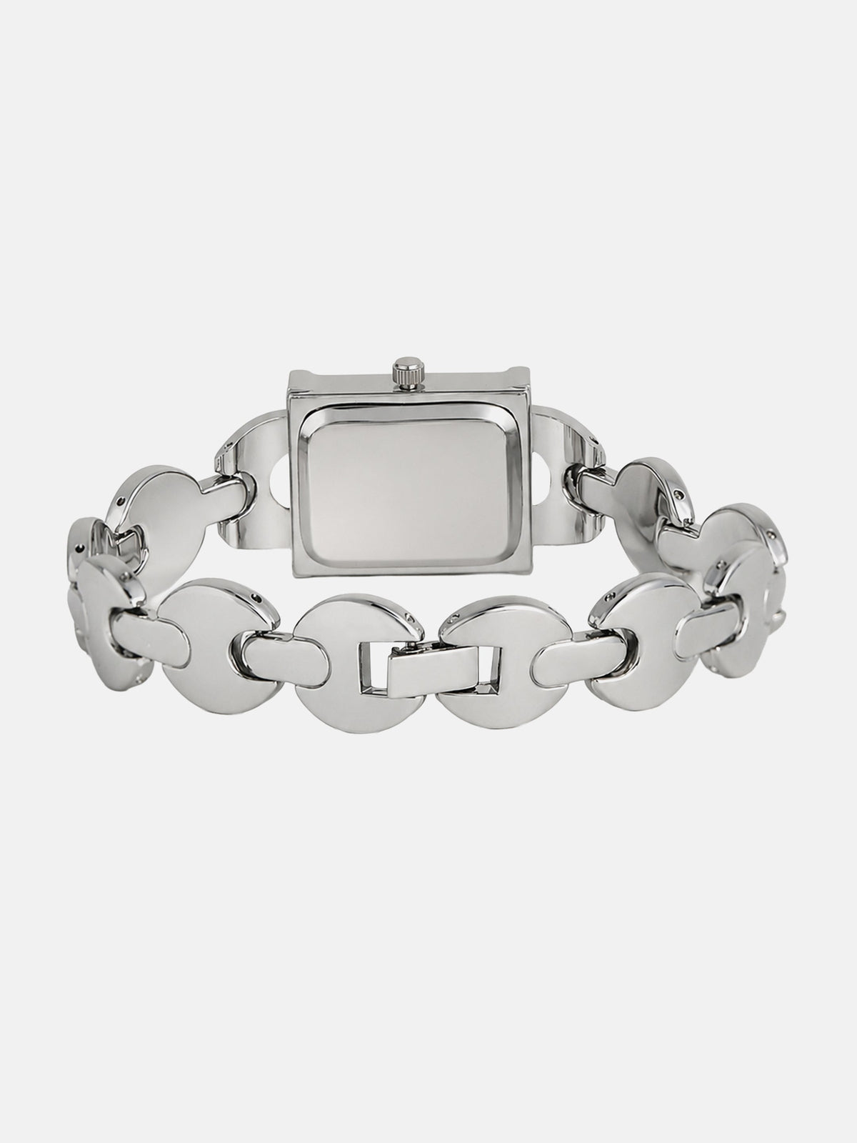 The Midnight Rectangle Watch - Silver