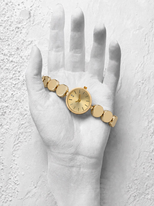 The Midnight Chain Watch - Gold
