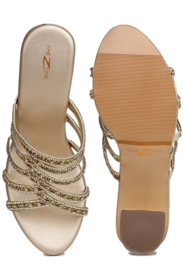 Fashion Open Back Sandal 2 inches Block Heels