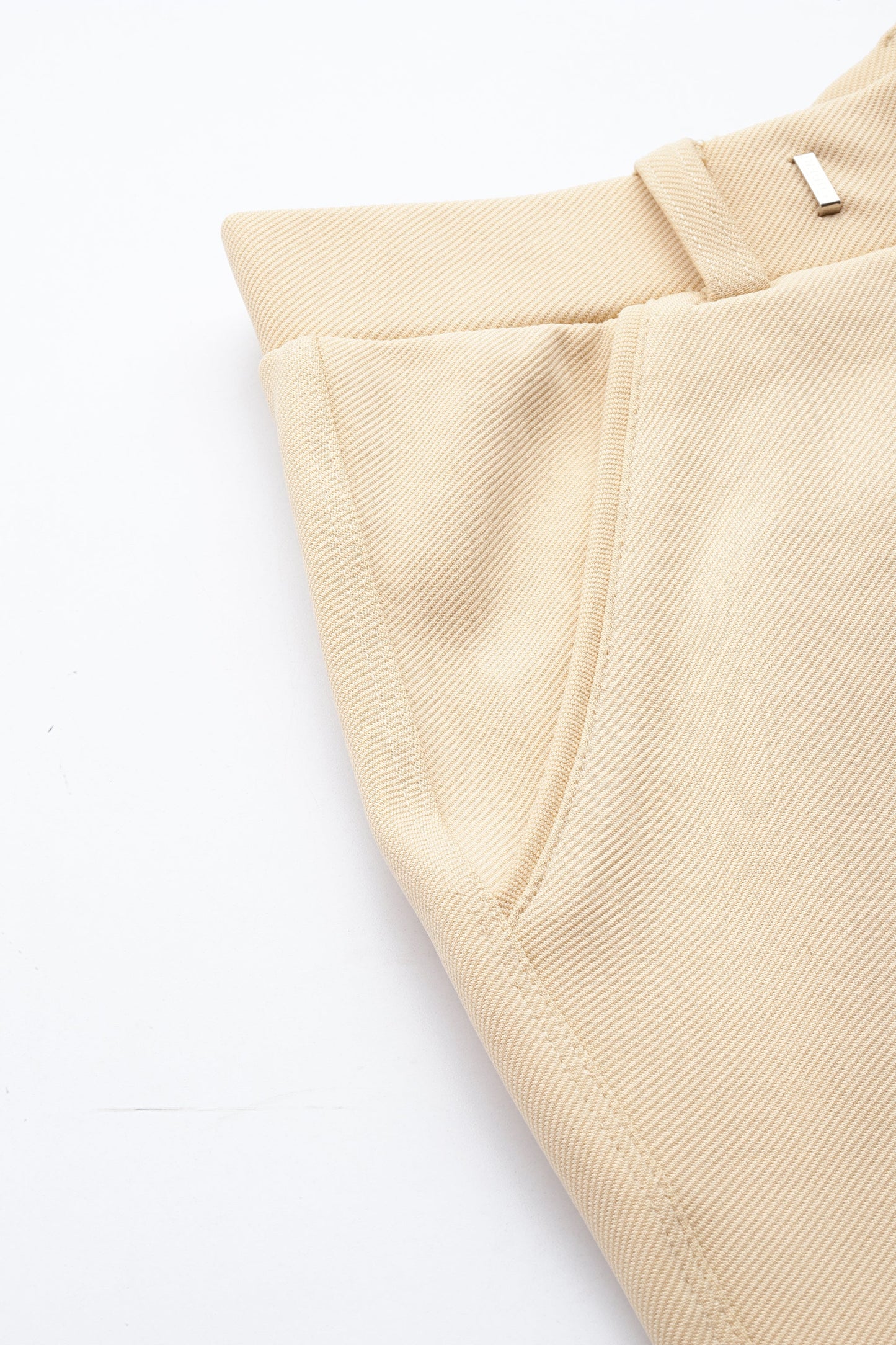 women mid rise wrinkle free plain formal trousers 1
