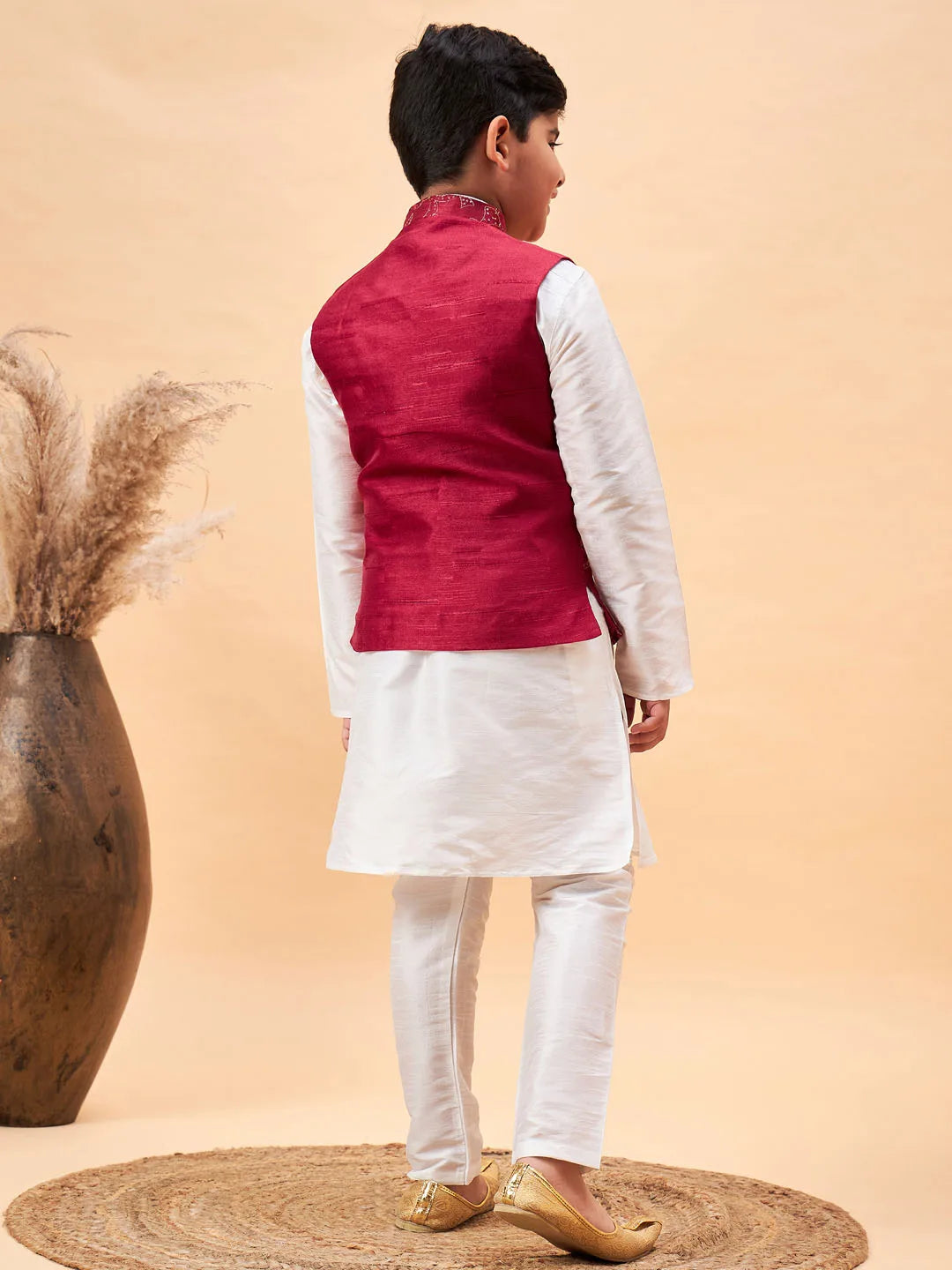 Vastramay - Boys' Maroon Jacket Only
