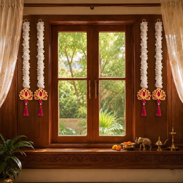 Gajra Lotus Line Hanging Pack of 4