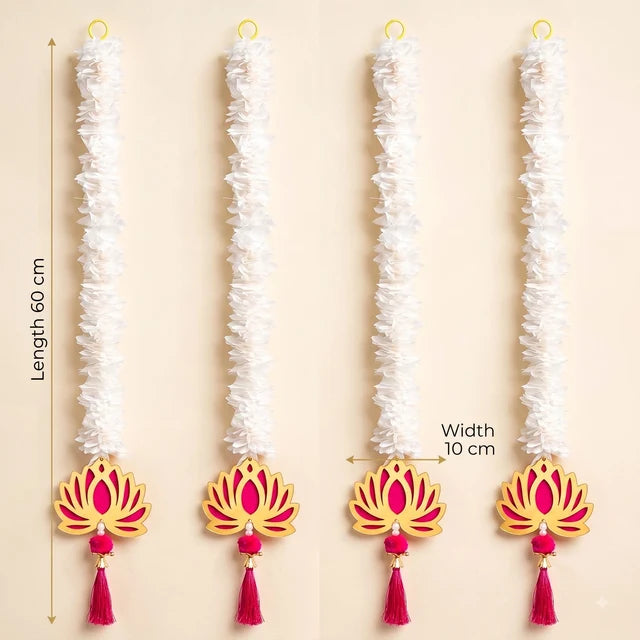 Gajra Lotus Line Hanging Pack of 4