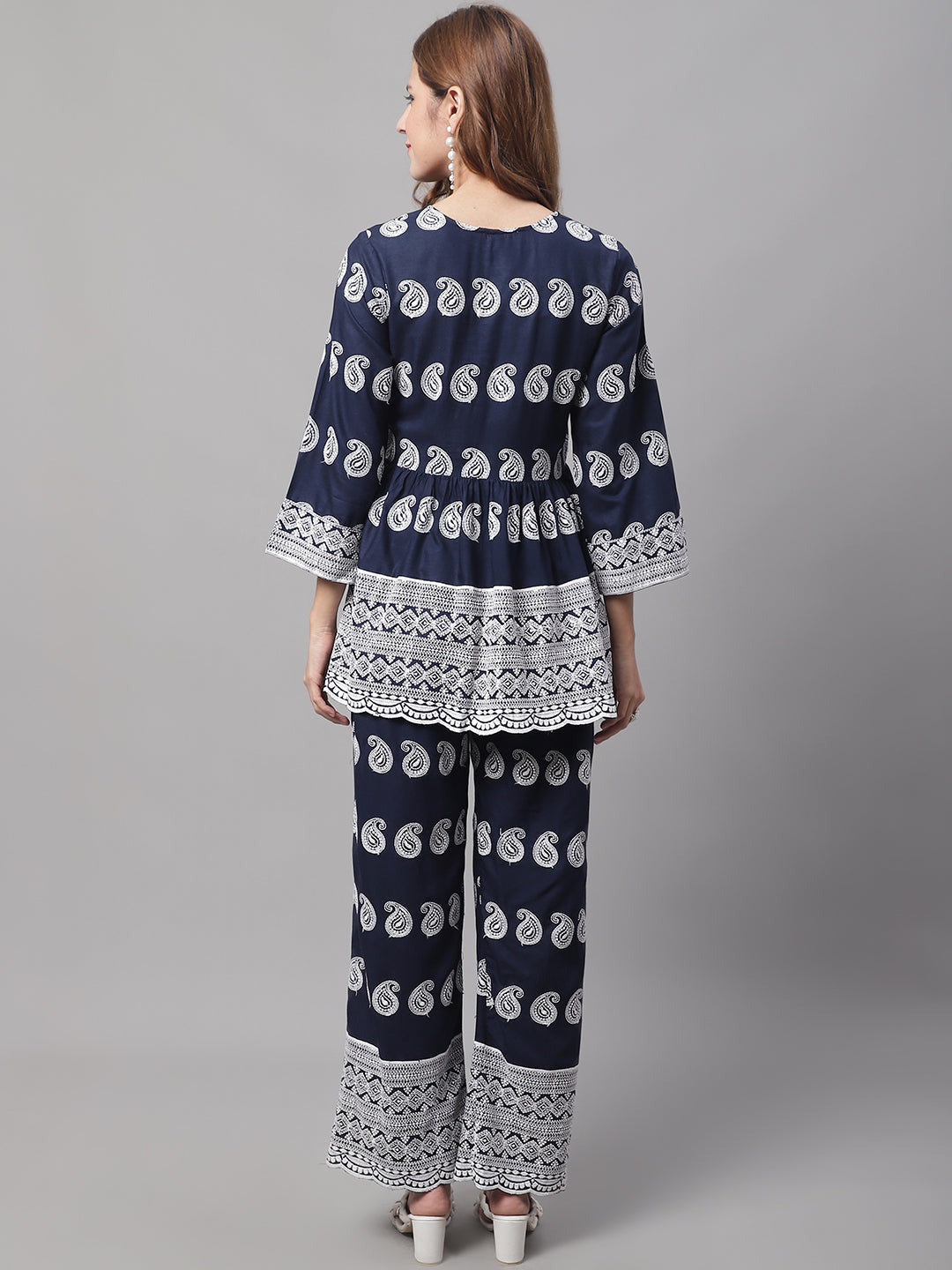 Women Embroidered And Sequin Work Co Ords