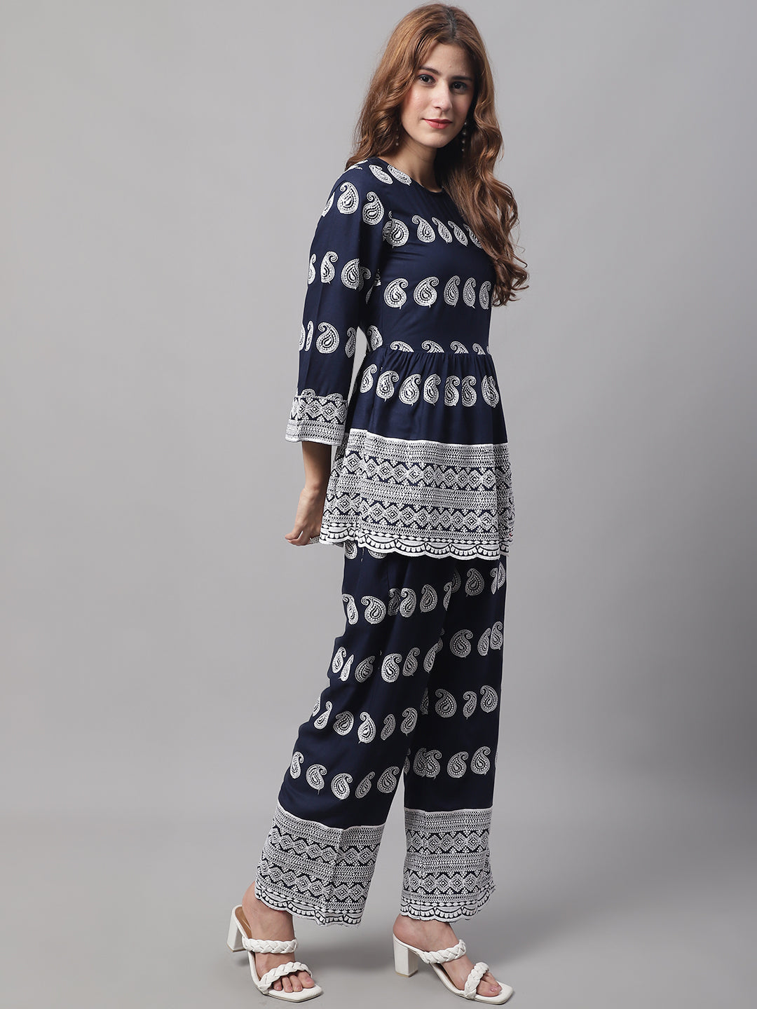 Women Embroidered And Sequin Work Co Ords