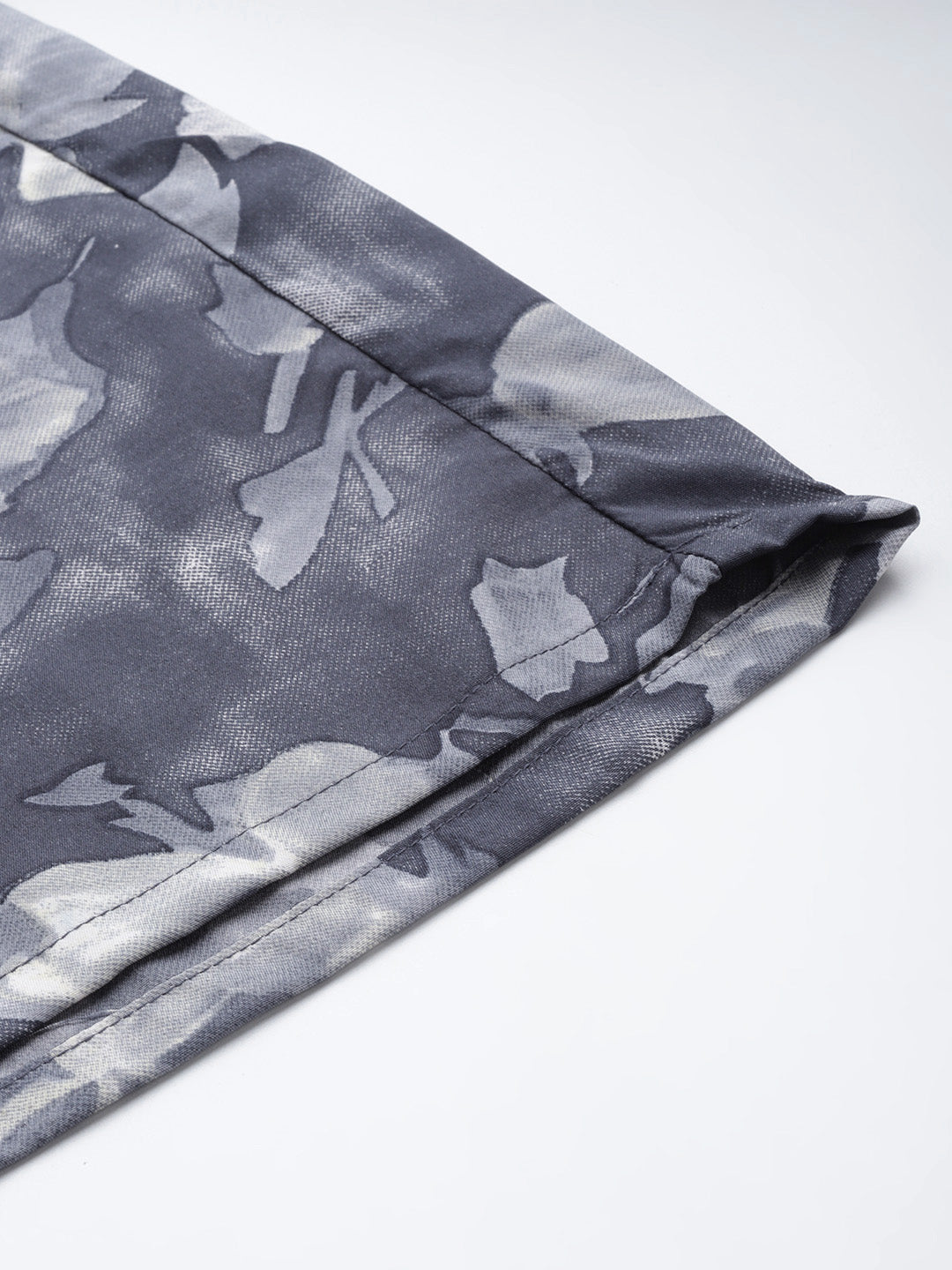 Women Grey Printed Crop Top With Palazzos