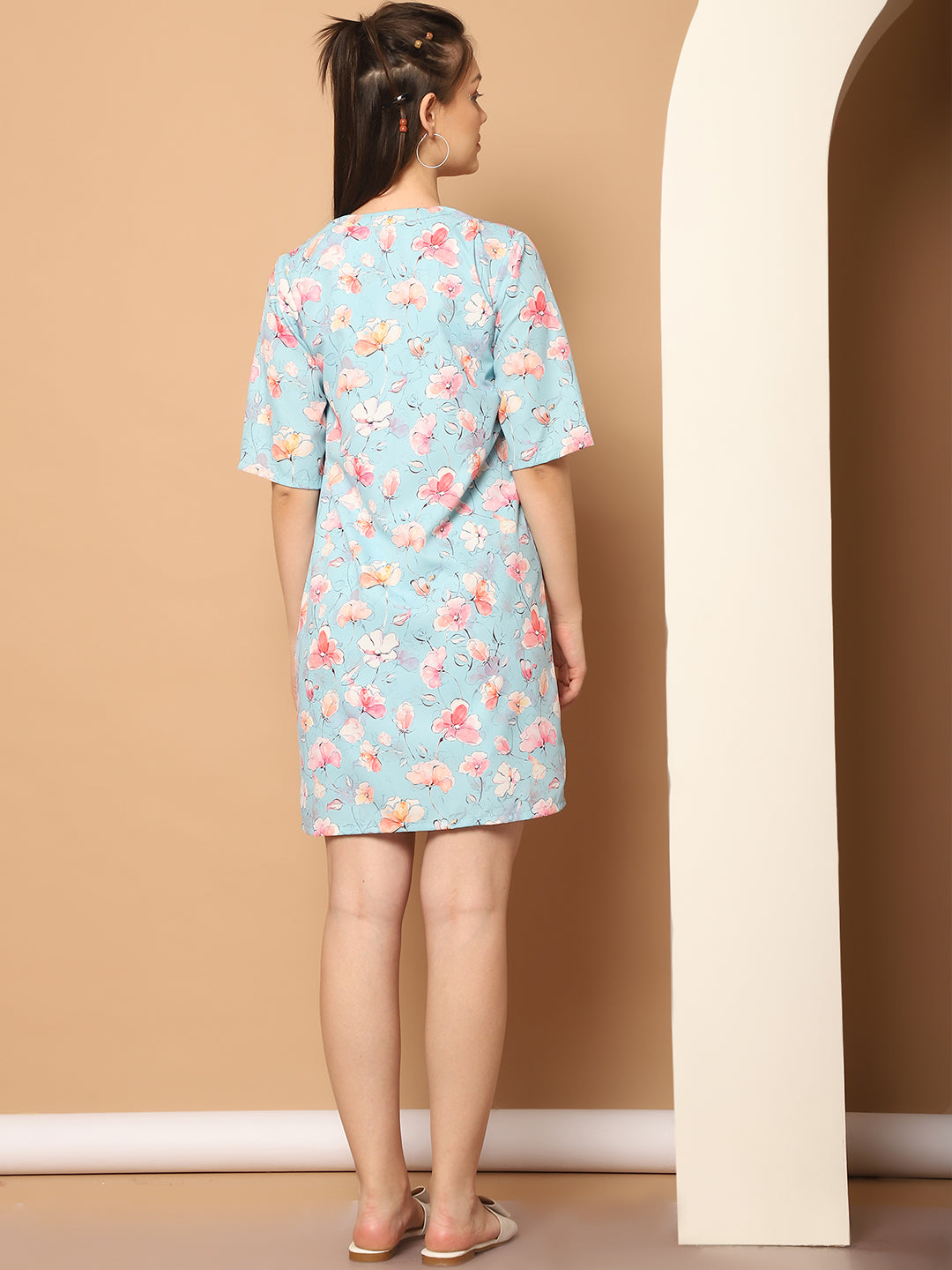 Printed Top With Shorts Shurg