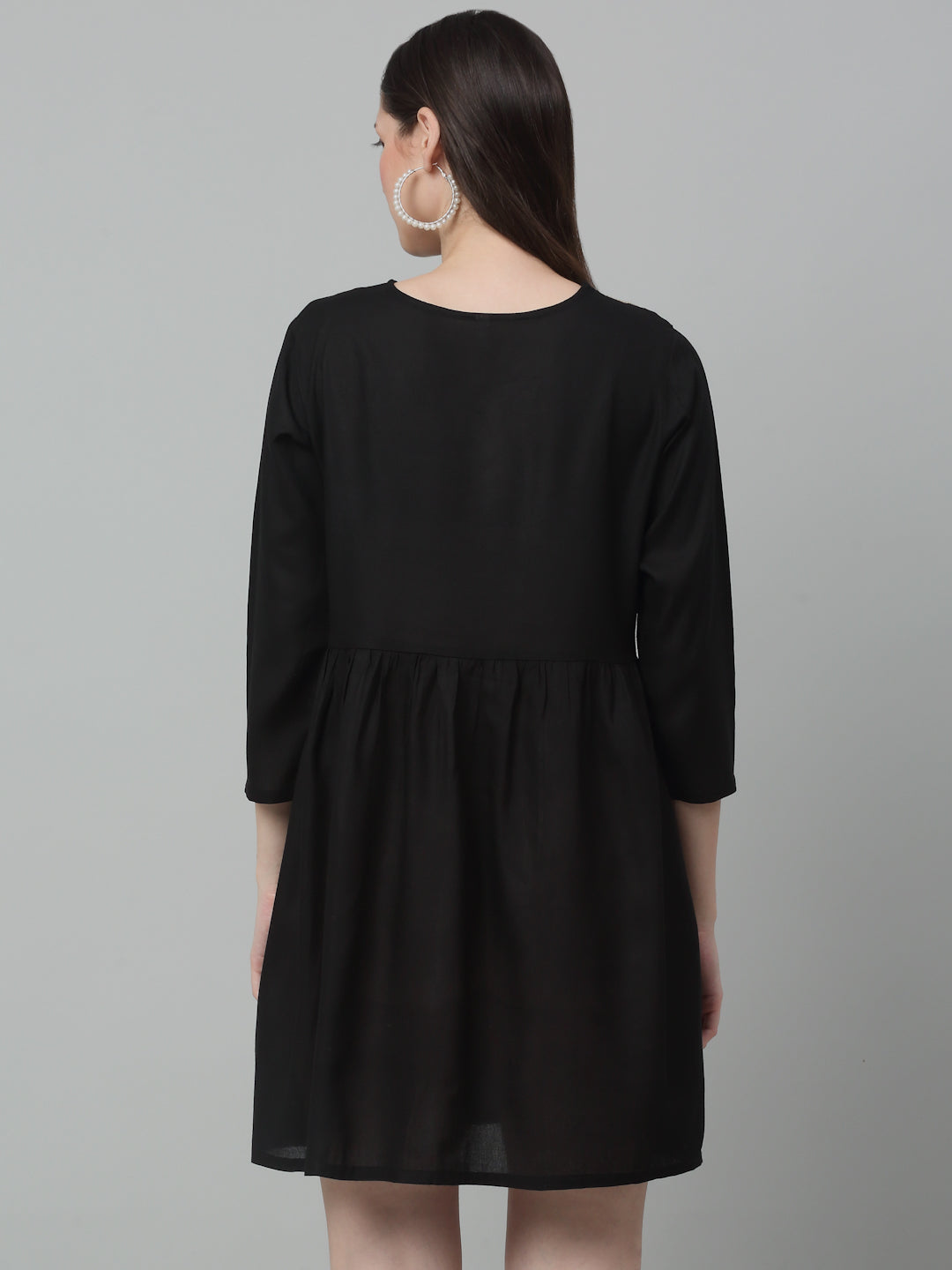 Womens Embroidered A Line Dress