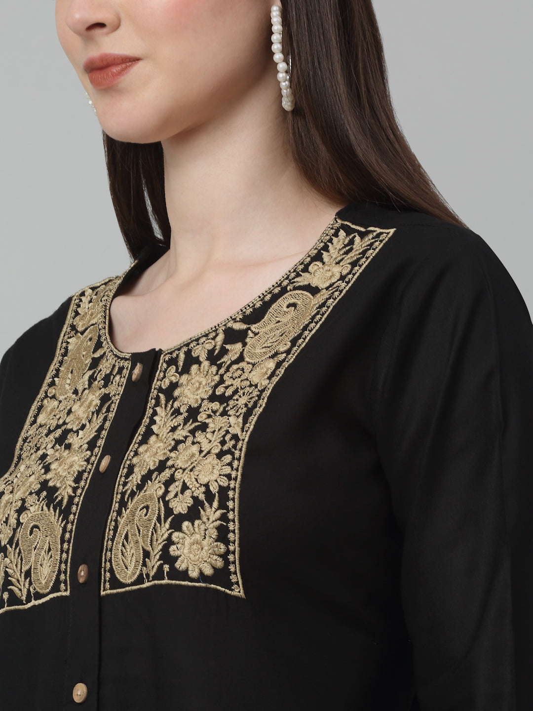 Womens Embroidered A Line Dress