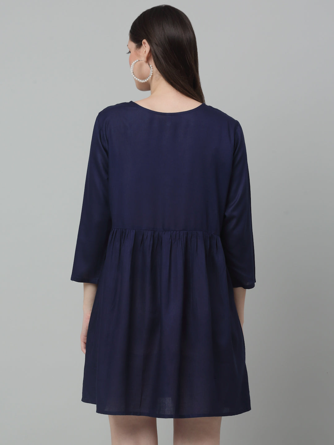 Womens Embroidered A Line Dress