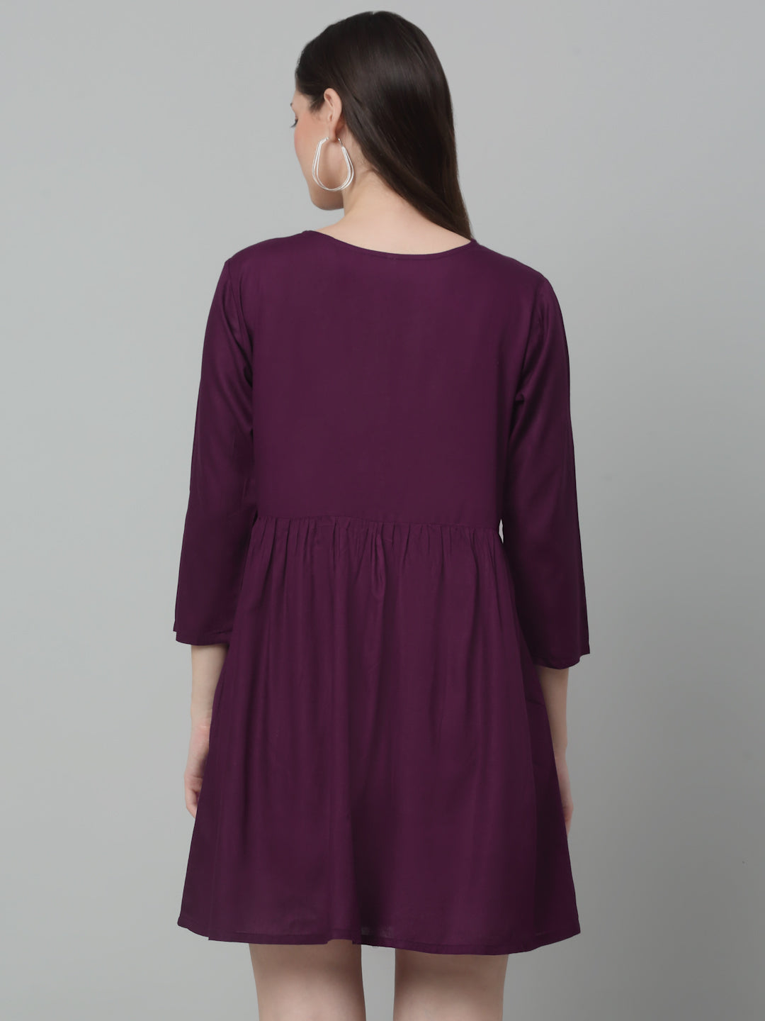 Womens Embroidered A Line Dress