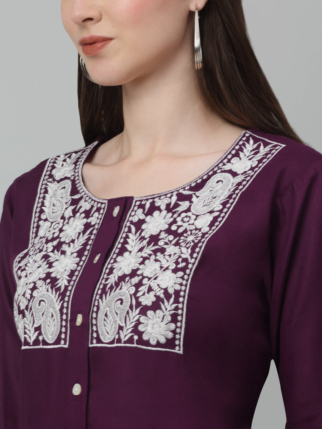 Womens Embroidered A Line Dress