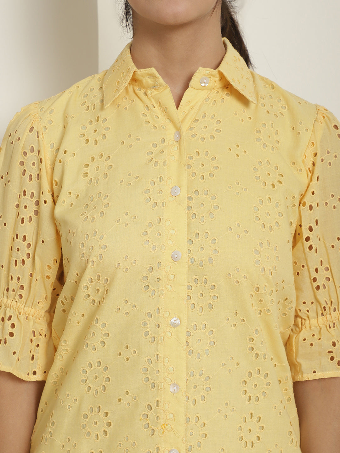 Embroidered Cotton Dress For Women