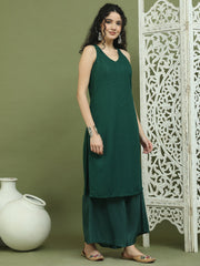 Embroidered Rayon Kurta for Women ( JOK 1579 Green )