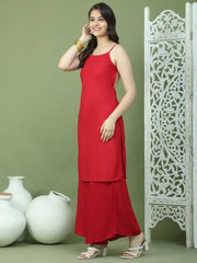 Backless Designer Kurta for Women ( JOK 1577 Maroon )