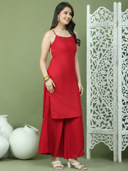 Backless Designer Kurta for Women ( JOK 1577 Maroon )
