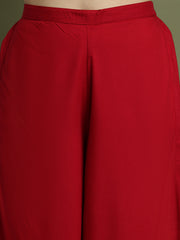 Embroidered Rayon Kurta for Women ( JOK 1579 Maroon )