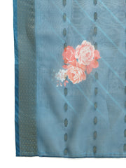 Backless Designer Kurta Palazzo Set with Floral Dupatta ( JOKPL 2137Pe D66Pe 1577 Peacock )
