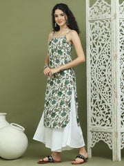 Foil Printed Rayon Kurta. ( JOK 1573 Green )