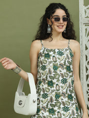 Foil Printed Rayon Kurta. ( JOK 1573 Green )