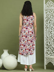 Foil Printed Rayon Kurta. ( JOK 1573 Purple )