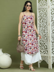 Foil Printed Rayon Kurta. ( JOK 1573 Purple )