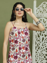 Foil Printed Rayon Kurta. ( JOK 1573 Purple )
