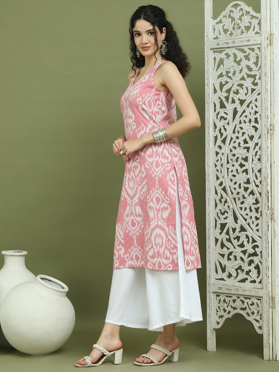 Womens Printed Rayon Kurtas