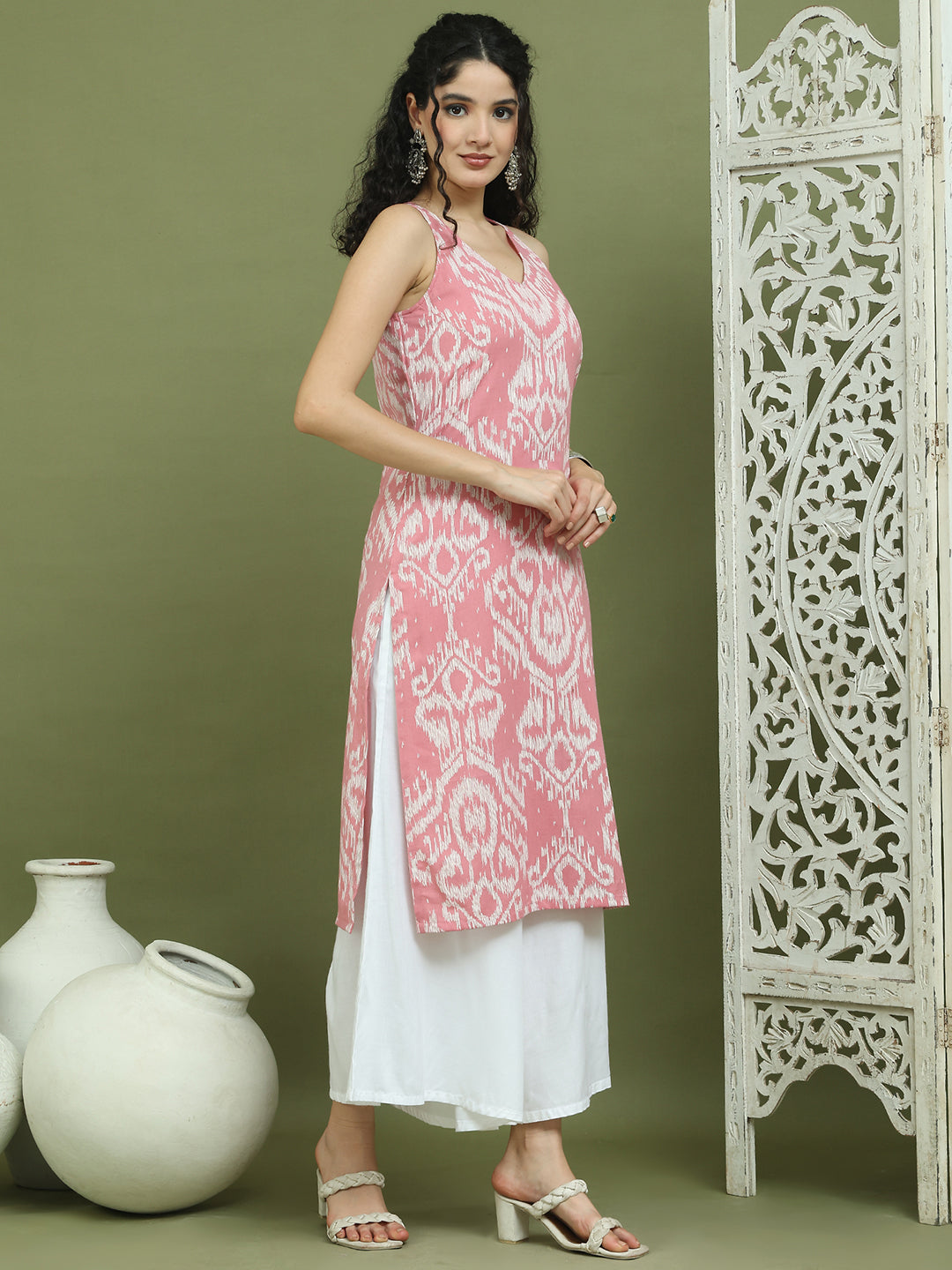 Womens Printed Rayon Kurtas