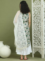 Foil Printed Rayon Kurta Palazzos With Dupatta ( JOKPL 2137W D31W 1573 Green )
