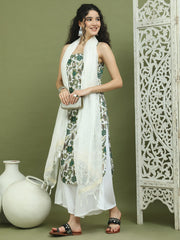 Foil Printed Rayon Kurta Palazzos With Dupatta ( JOKPL 2137W D31W 1573 Green )