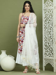 Foil Printed Rayon Kurta Palazzos With Dupatta ( JOKPL 2137W D31W 1573 Purple )