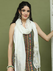 Foil Printed Rayon Kurta Palazzos With Dupatta ( JOKPL 2137W D31W 1583 Olive )